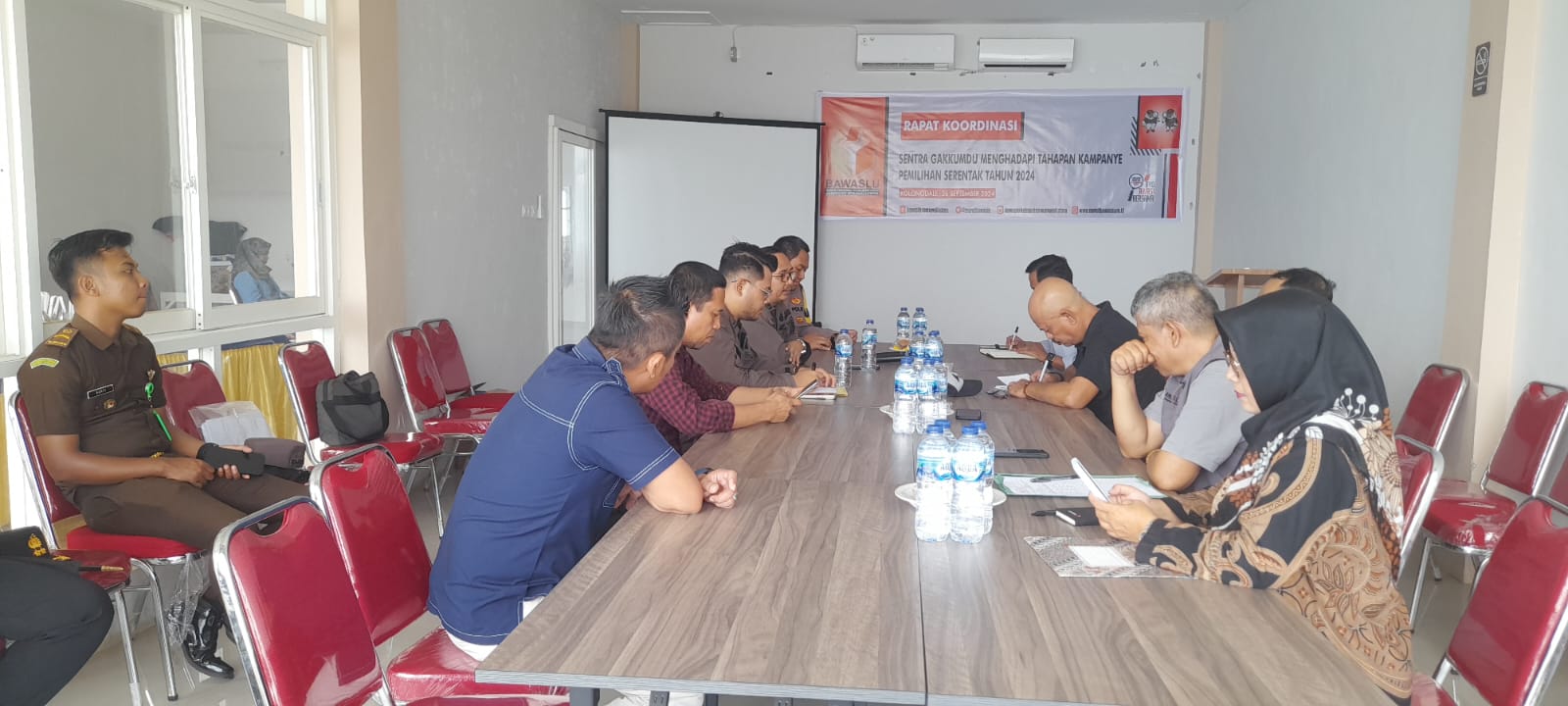 Rapat Koordinasi antara Bawaslu, Kepolisian dan Kejaksaan