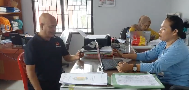 Koordinator Divisi PPS Bawaslu Morut, lakukan koordinasi dengan pemerintah desa Bunta.