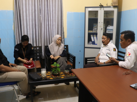Ketua dan anggota Bawaslu Menerima kunjungan KPU Morut