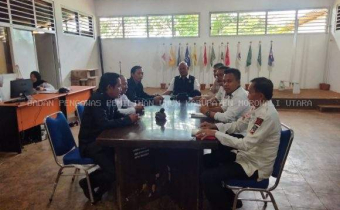 Bawaslu Morowali Utara kunjungi KPU Morowali Utara terkait kesiapan Tahapan Pendaftaran dan Verifikasi Peserta Pemilu