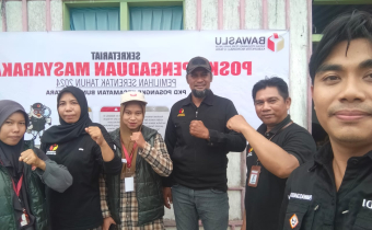 Salah Satu Posko Kawal Hak Pilih di Kecamatan Bungku Utara